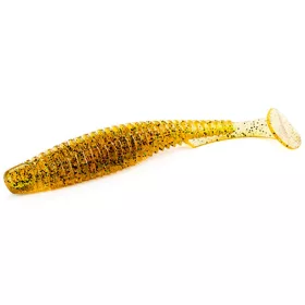 FISHUP U-Shad 4" (8pcs.), #036 - Caramel/Green & Black