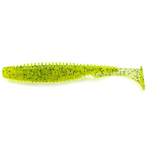 U-Shad 4" (8pcs.), #055 - Chartreuse/Black