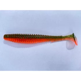 FISHUP U-Shad 4" (8pcs.), #205 - Watermelon/Flo Orange