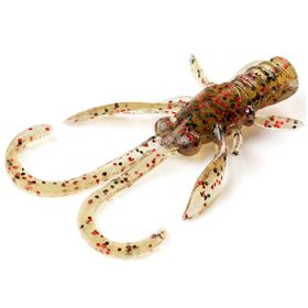   FISHUP Baffi Fly 1.5" (10pcs.), #045 - Green Pumpkin/Red & Black