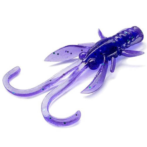Baffi Fly 1.5" (10pcs.), #060 - Dark Violet/Peacock & Silver