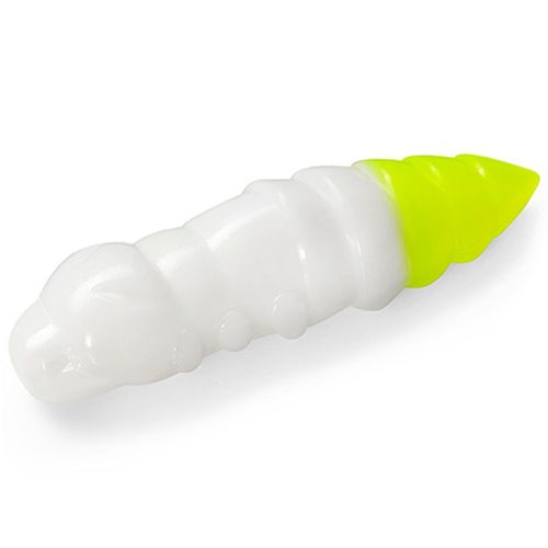 Pupa 1.2" (10pcs.), #131 - White/Hot Chartreuse