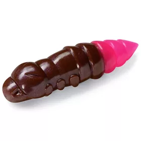 FISHUP Pupa 1.2" (10pcs.), #139 - Earthworm/Hot Pink