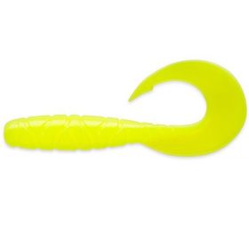 FISHUP Mighty Grub 4.5" (4pcs.), #046 - Lemon