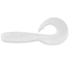 FISHUP Mighty Grub 3.5" (7pcs.), #081 - Pearl