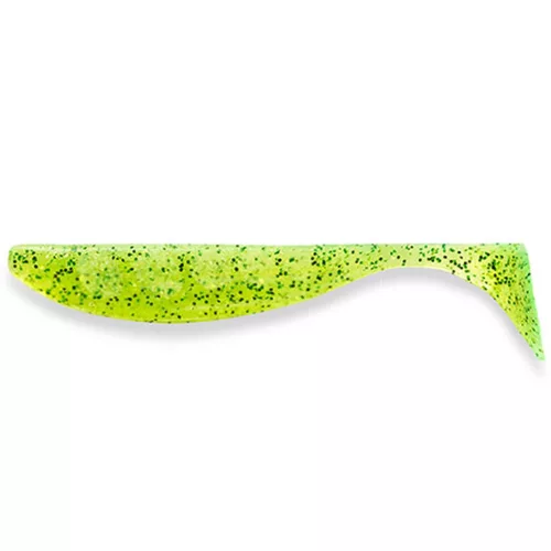 FISHUP Wizzle Shad 5" (4pcs.), #026 - Flo Chartreuse/Green
