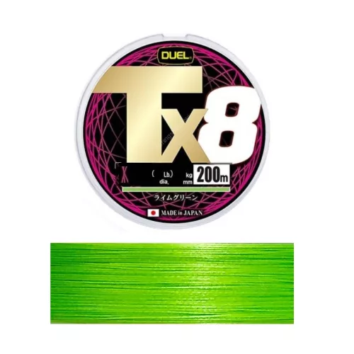 DUEL Tx8 200m 1.2/12,2kg/27lbs "Lima Green" színű