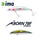 IMA IBORN 78F SHALLOW 78mm 8.5gr 009 Green Back Shiner