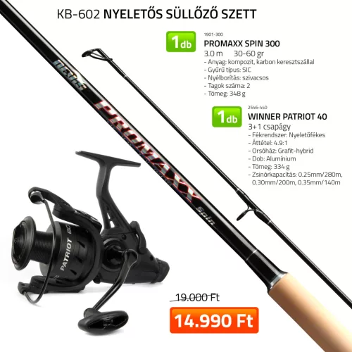 Nevis Nyeletős süllőző szett 1901-300+ 2546-440