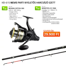 Nevis Parti nyeletős harcsázó szett  1550-300+ 2527-470