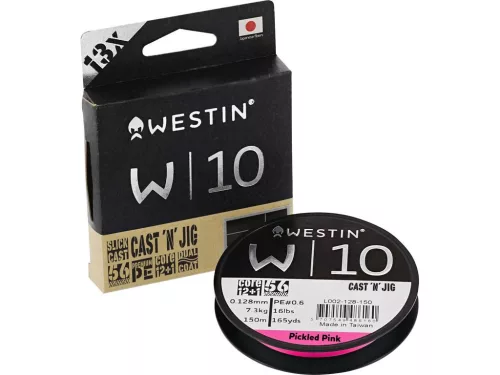 WESTIN W10 Cast 'n' Jig 13 Braid Pickled Pink 0.10mm 110m 6.1kg
