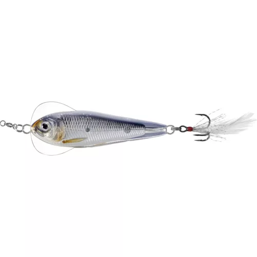 LIVETARGET FLUTTER SHAD JIGGING SPOON SILVER/BLACK 50 MM 11 G