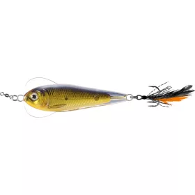 LIVETARGET FLUTTER SHAD JIGGING SPOON GOLD/BLACK 50 MM 11 G