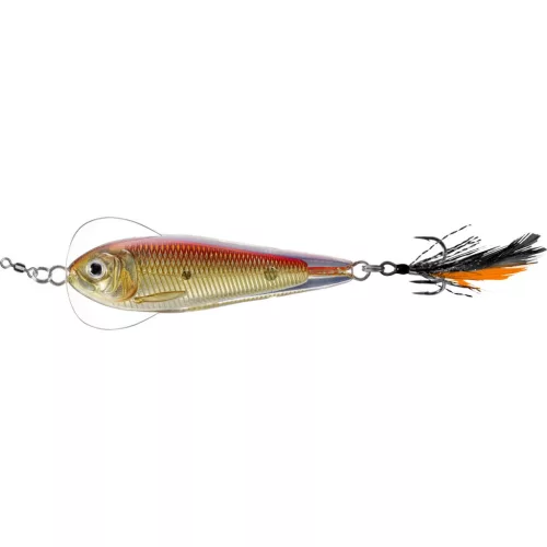 LIVETARGET FLUTTER SHAD JIGGING SPOON GOLD/RED50 MM 11 G