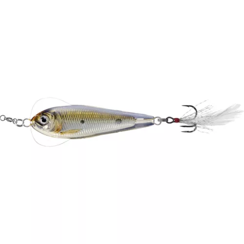 LIVETARGET FLUTTER SHAD JIGGING SPOON SILVER/BRONZE 55 MM 14 G