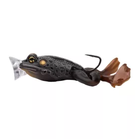   LIVETARGET THE ULTIMATE FROG POPPER BAIT  BLACK / BLACK 50MM 21G FLOATING