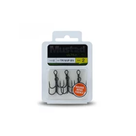 MUSTAD NP ROUND BEND TREBLE HOOK BARBLESS 1 5DB/CSOMAG