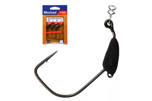 MUSTAD INFILTRATOR WEIGHTED, 4/0, 3,5G 3DB/CSOMAG