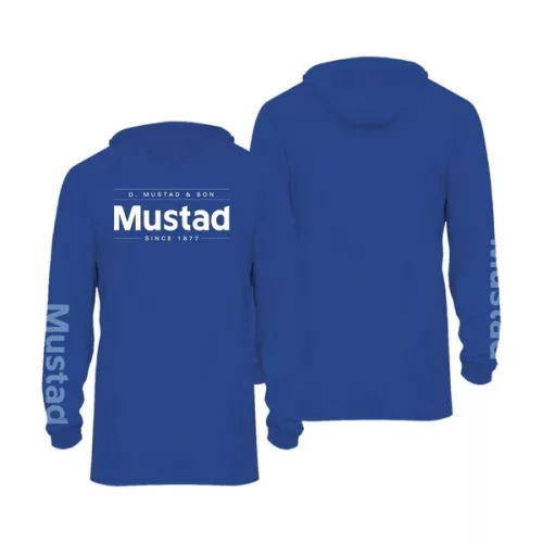 BLUE BRAND LONGSLEEVE UV WITH HOOD - REPREVE+SPANDEX XXL