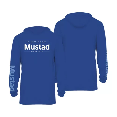 BLUE BRAND LONGSLEEVE UV WITH HOOD - REPREVE+SPANDEX XXXL