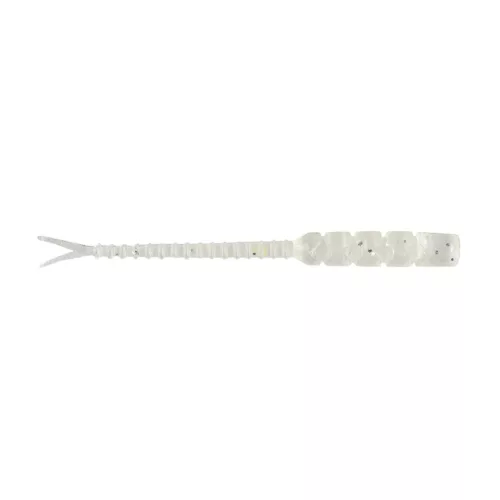 MUSTAD AJI HELLGRAMITE 2   CLEAR LUMINOUS SILVER GLITTER 12DB/CSOMAG