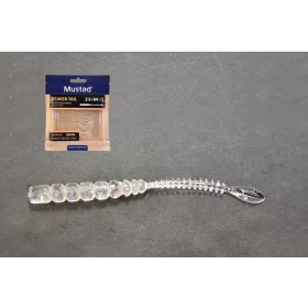   MUSTAD AJI BEAVER TAIL 2.5   CLEAR RAINBOW GLITTER 12DB/CSOMAG