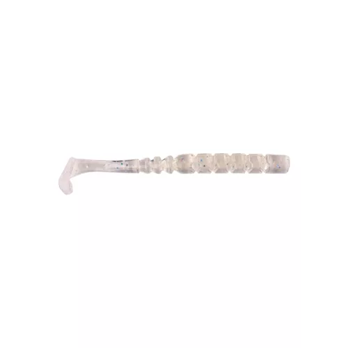 MUSTAD AJI PADDLE TAIL 2   CLEAR RAINBOW GLITTER 12DB/CSOMAG