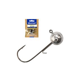 MUSTAD  BALL JIG HEAD W/KEEPER 2/0 17G 25PCS LEAD