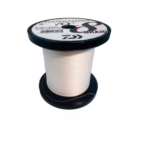 Tekercs Vége Daiwa Tournament X8 Braid EVO+ fehér 0,12mm 80méter