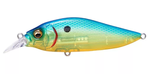 MEGABASS FLAP SLAP LBO 77mm 12.2gr SEETHROUGH BLUE BACK CHART