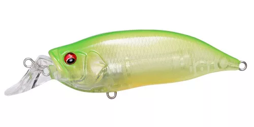 MEGABASS IXI SHAD TYPE-R 57mm 7.0gr CLEAR LIME CHART