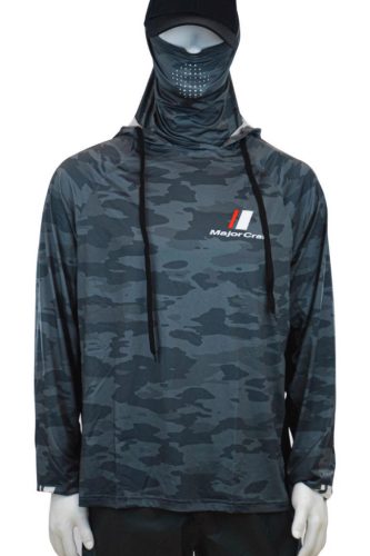 MAJOR CRAFT SUN PROTECTION HOODIE UV ÁLLÓ KAPUCNIS FELSŐ XL Dark Gray