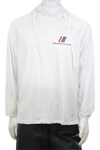 MAJOR CRAFT SUN PROTECTION HOODIE UV ÁLLÓ KAPUCNIS FELSŐ XL White
