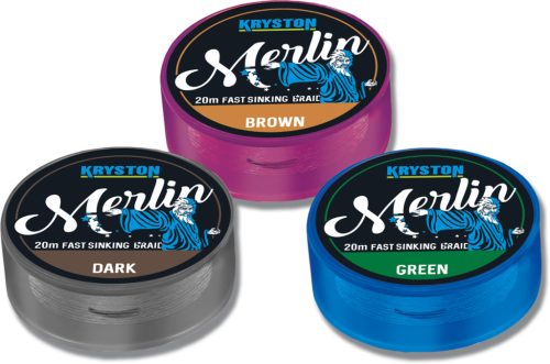 Merlin Fast Sinking Supple Braid 35Lbs 20m Dark Silt