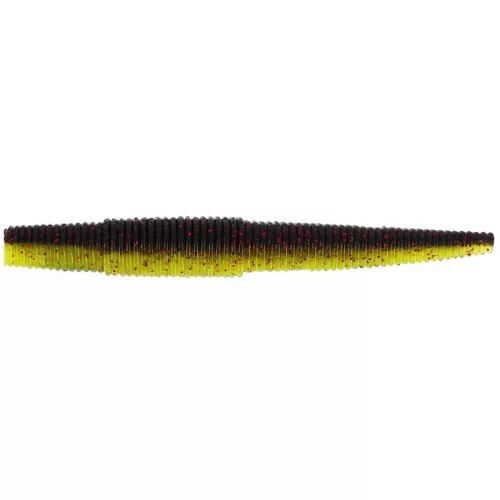 WESTIN Ned Worm Curl 9cm 5g Black/Chartreuse 6pcs