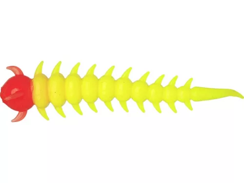 WESTIN GREEDY WORM 5,5CM ORANGE/YELLOW  8PCS  GARLIC/CHEESE