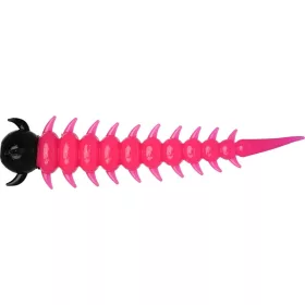 WESTIN GREEDY WORM 5,5CM PINK/BLACK  8PCS  GARLIC/CHEESE