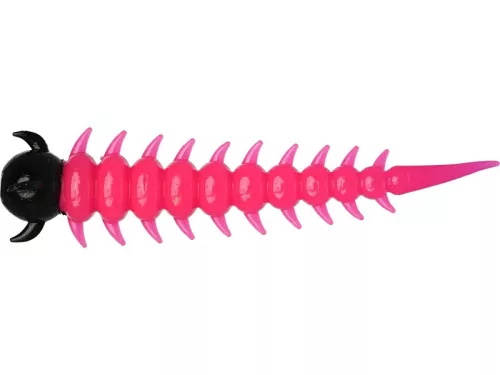 WESTIN GREEDY WORM 5,5CM PINK/BLACK  8PCS  GARLIC/CHEESE