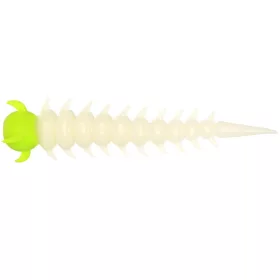   WESTIN GREEDY WORM 5,5CM WHITE/CHARTREUSE  8PCS  GARLIC/CHEESE