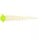WESTIN GREEDY WORM 5,5CM WHITE/CHARTREUSE  8PCS  GARLIC/CHEESE