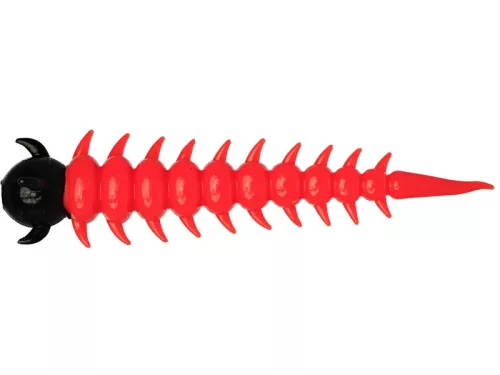 WESTIN GREEDY WORM 5,5CM ORANGE/BLACK  8PCS  GARLIC/CHEESE