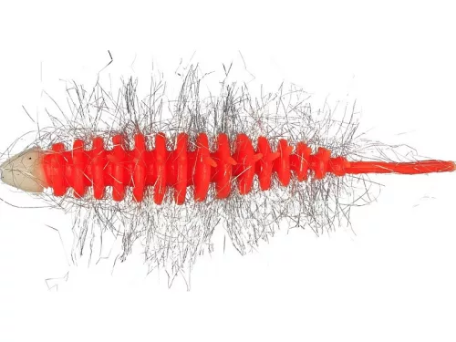 WESTIN NEEDLE BUG 6,5CM ORANGE/WHITE  5PCS  GARLIC/CHEESE