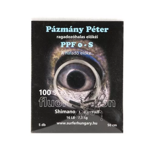 PÁZMÁNY ELŐKE Fluorocarbon  Előke 0,74mm / 40cm / 50LB / 22,67kg  5 db/csomag