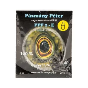   PÁZMÁNY ELŐKE Fluorocarbon Eggsnap  Előke 0,91mm / 40cm / 80LB / 36,28kg  5 db/csomag