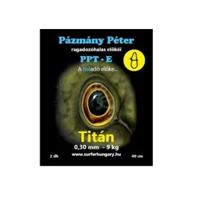   PÁZMÁNY ELŐKE Titán Eggsnap Előke ragadozóhalas 0,30mm / 40cm / 20LB / 9Kg  2 db/csomag