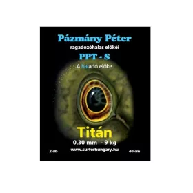   PÁZMÁNY ELŐKE Titán Előke ragadozóhalas 0,30mm / 40cm / 20LB / 9Kg  2 db/csomag