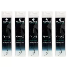 PALLATRAX GRIPZ STRAIGHT POINT HAIR RIGS SIZE 8 12LB BRAID