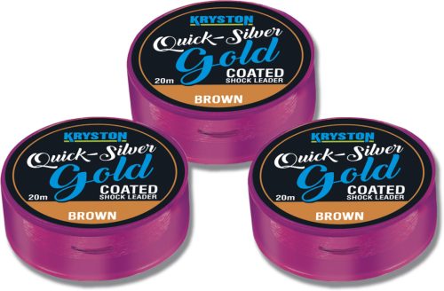 Quicksilver Gold Shock Leader 35lbs 20m Brown