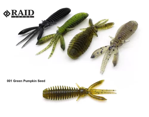 RAID EGUBUG 2.5" 6.3cm 001 Green Pumpkin Seed