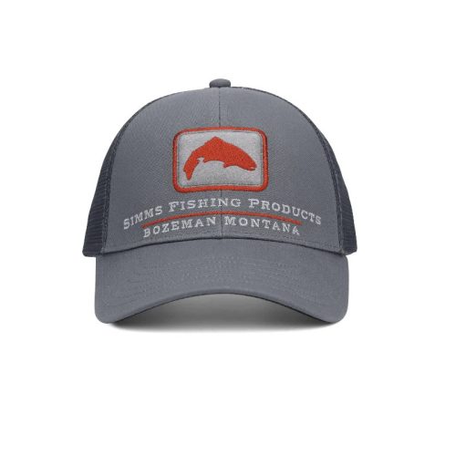 Simms Small Fit Single Haul Trucker Gunmetal Trout